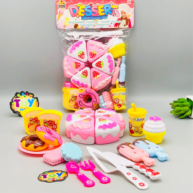 21Pcs Kids Pretend Play Dessert Cutting Set